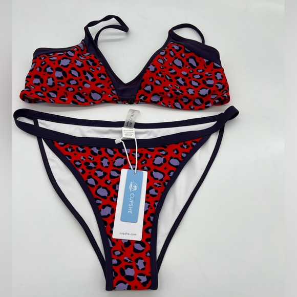 CUPSHE Two Piece Swimsuit SZ Large - Picture 1 of 8